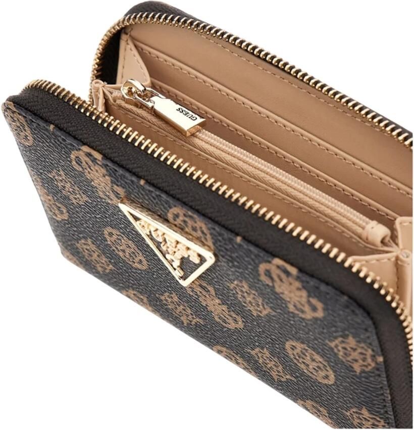 Guess Bruine Synthetische Damesportemonnee Brown Dames