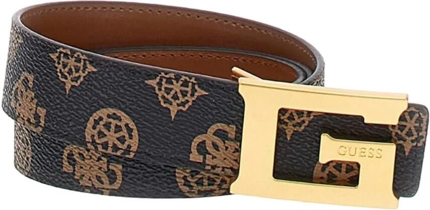 Guess Bruine Synthetische Damesriem Brown Dames