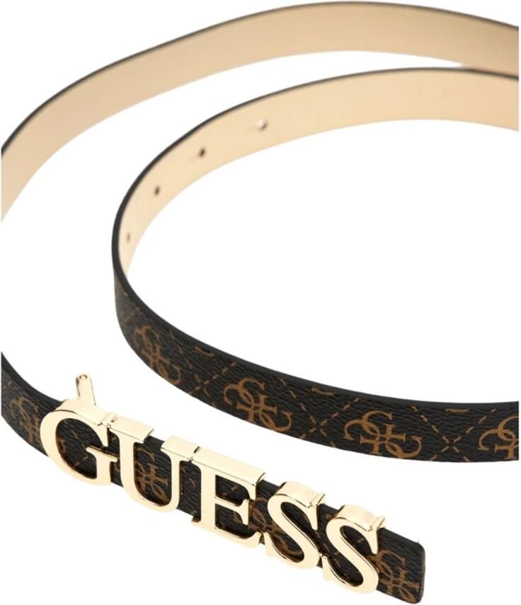 Guess Bruine Synthetische Damesriem Brown Dames