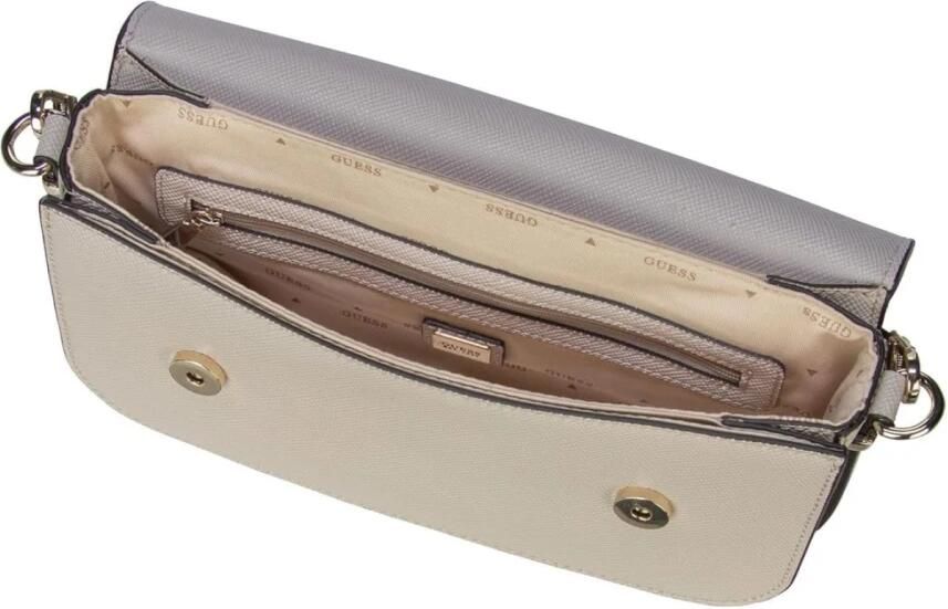 Guess Brynlee Handtas Beige PU Leer Beige Dames - Foto 4