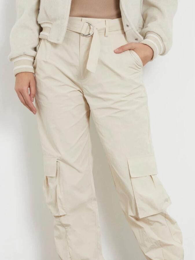 Guess Cargo Broek Beige Synthetisch Vrouwen Beige Dames - Foto 3