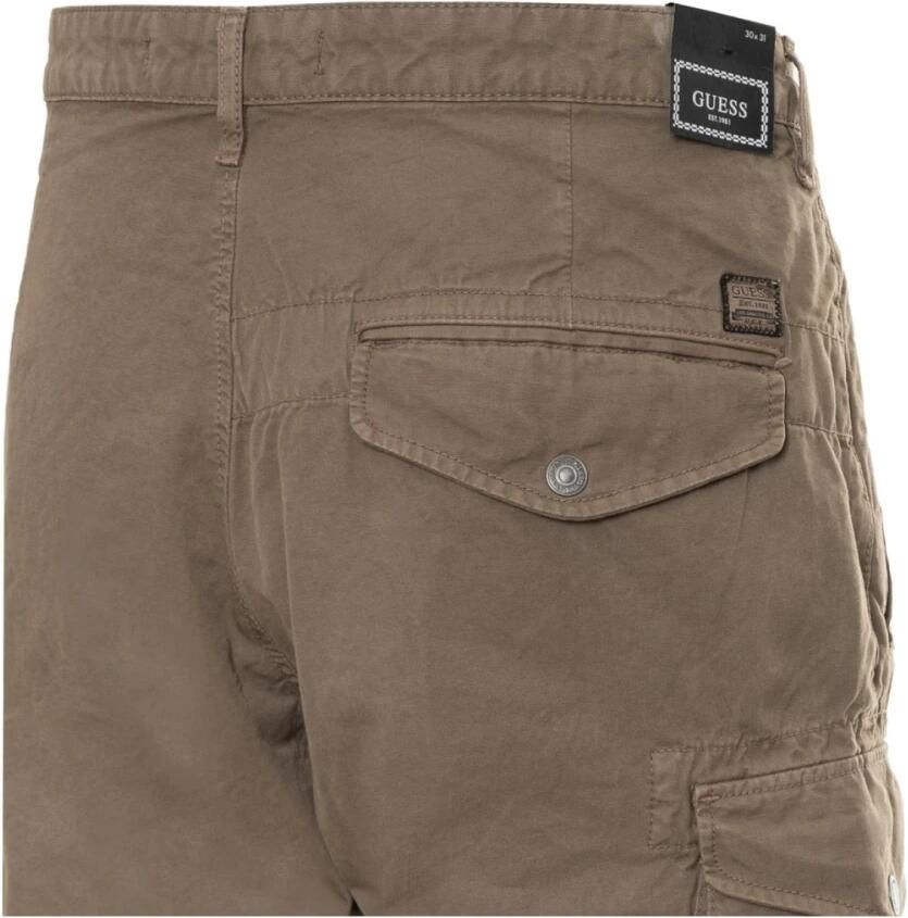 Guess Cargo Broek Bruin Slim Fit Brown Heren