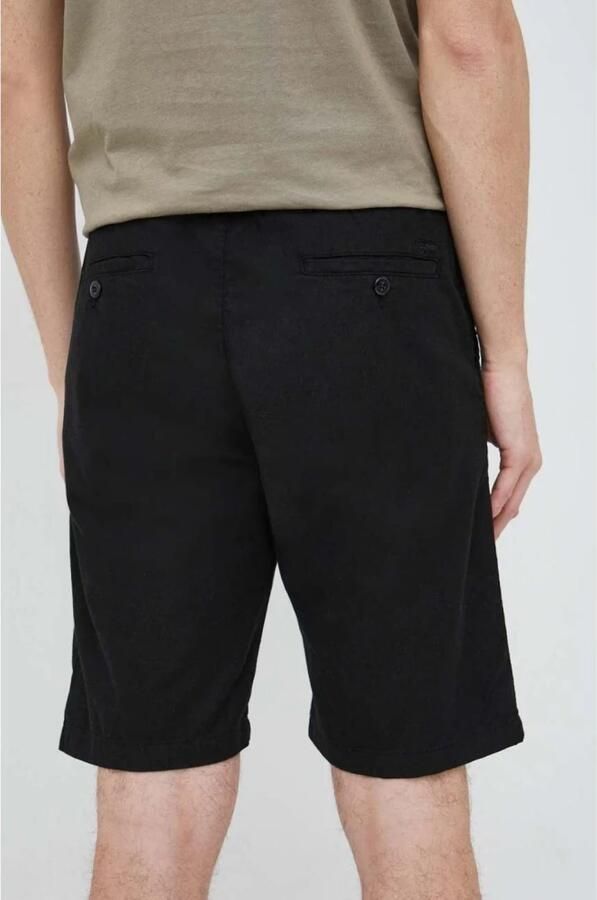 Guess Casual katoenen en linnen shorts Black Heren - Foto 3