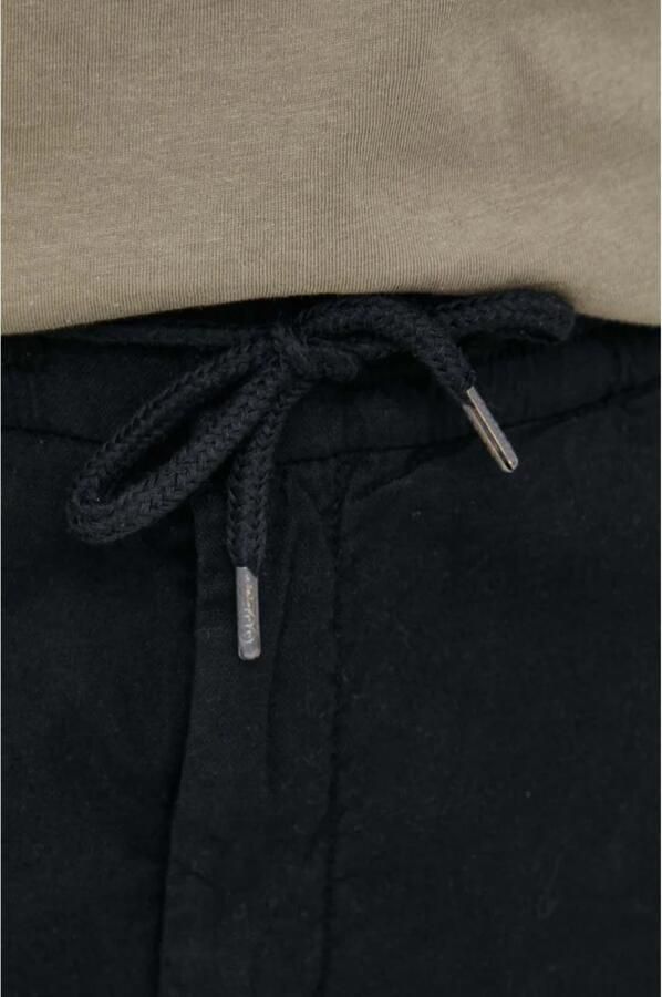 Guess Casual katoenen en linnen shorts Black Heren