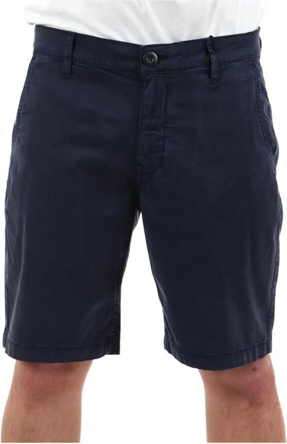 Guess Navy Blauwe Bermuda Shorts Blue Heren