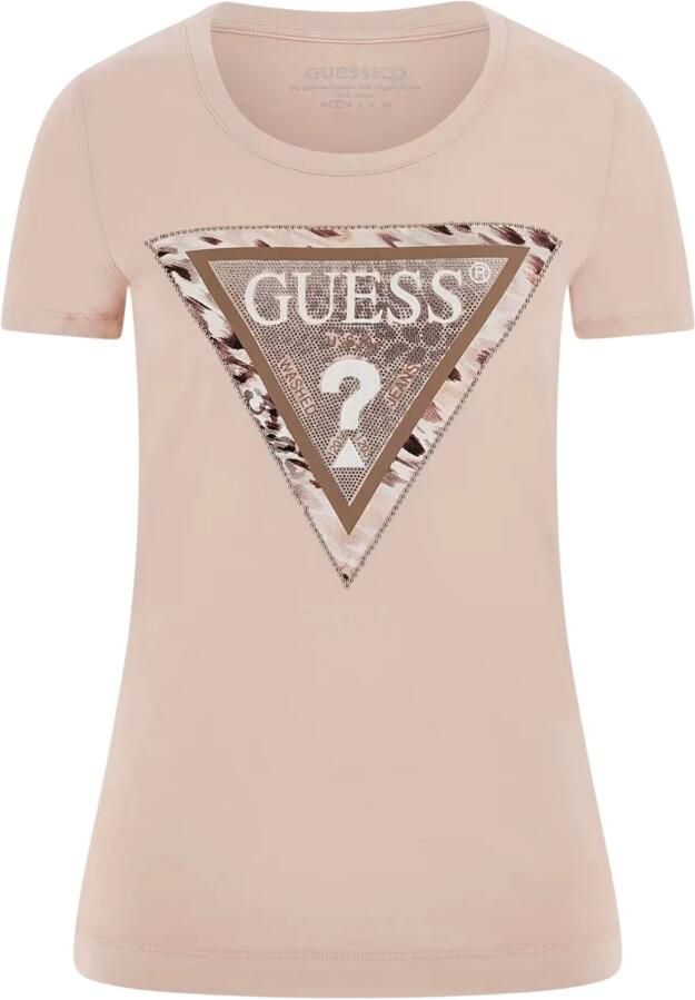 Guess Korte Mouw T-shirt Lente Zomer Collectie Pink Dames - Foto 4