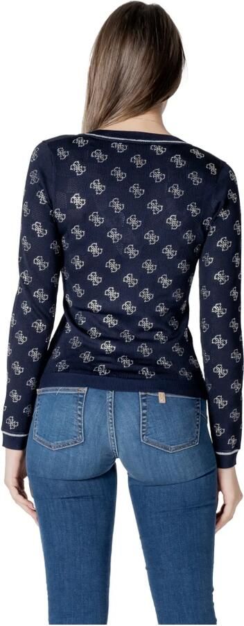 Guess Chique V-hals Gebreide Trui in Blauw Blue Dames - Foto 5