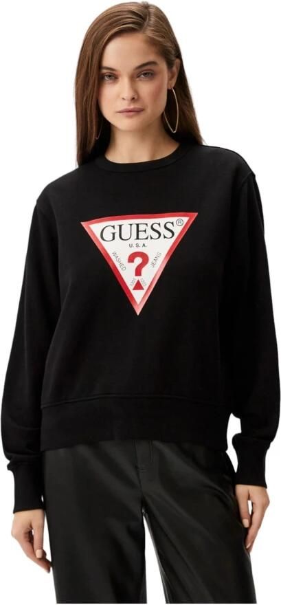 Guess Crewneck Sweatshirt Black Dames