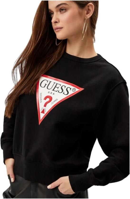 Guess Crewneck Sweatshirt Black Dames - Foto 4