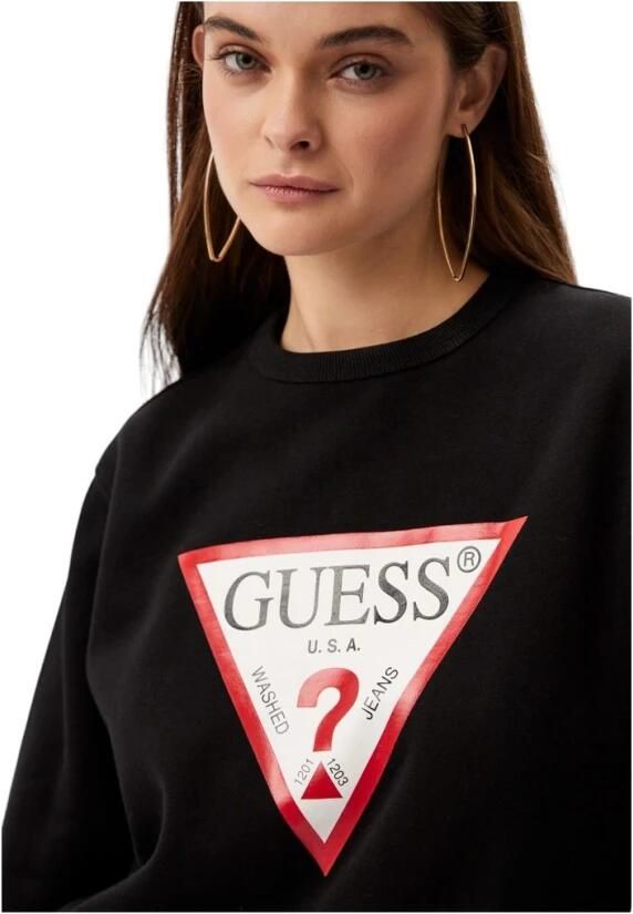 Guess Crewneck Sweatshirt Black Dames - Foto 3