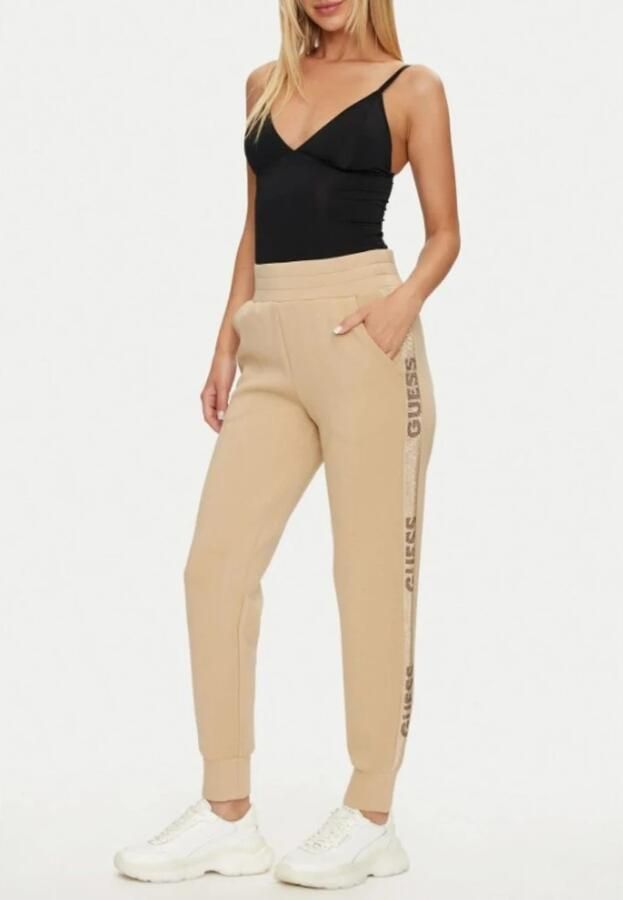 Guess Slim fit sweatpants met labelprints