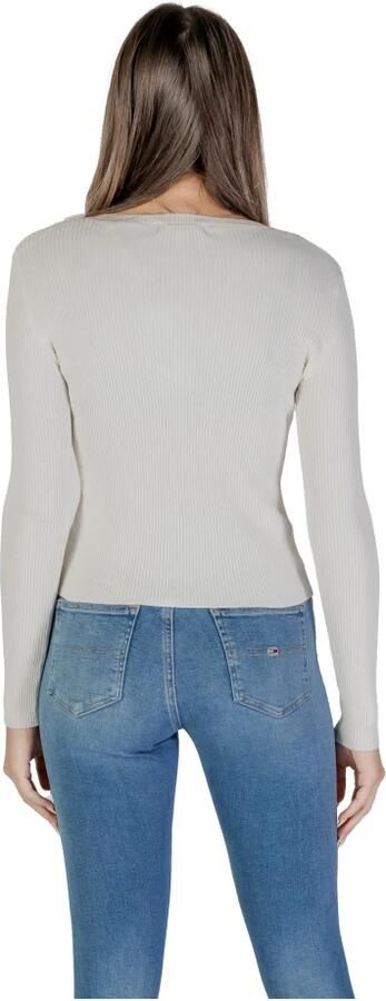 Guess V-hals Gebreide Trui met Borduurwerk White Dames - Foto 5