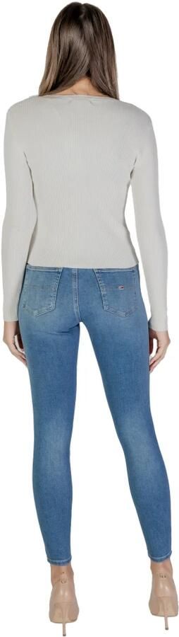 Guess V-hals Gebreide Trui met Borduurwerk White Dames - Foto 6