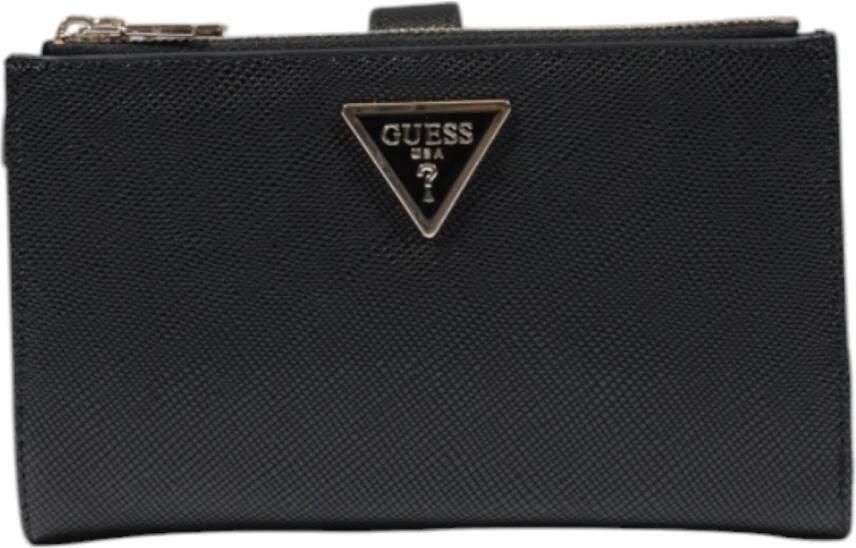 Guess Stijlvolle portemonnee met rits en vakken Black Dames - Foto 4