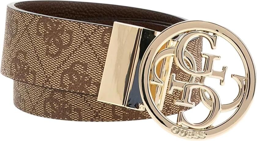 Guess Leren riem met all-over logomotief model 'NOELLE' - Foto 3