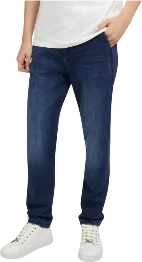 Guess Denim Chino Blauwe Tapered Jeans Blue Heren
