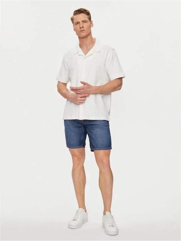 Guess Denim Slim Stretch Bermuda Shorts Blue Heren - Foto 2