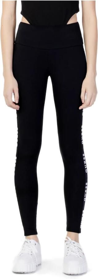 Guess Zwarte Katoenmix Leggings Elastische Tailleband Black Dames - Foto 6