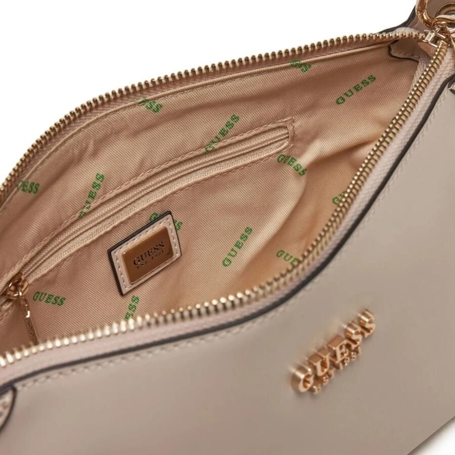 Guess Eco Evaine Top Schoudertas Beige Dames
