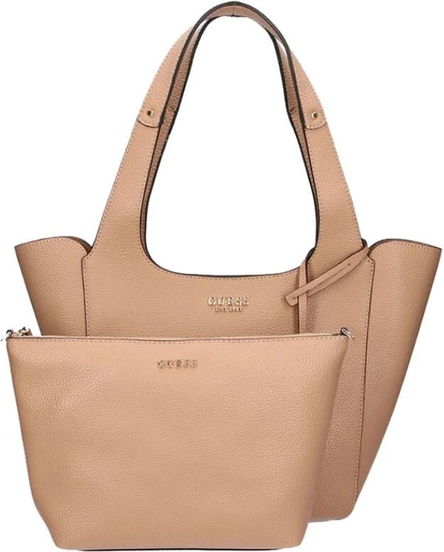 Guess Elegante Beige Handtas met Gouden Details Beige Dames - Foto 5