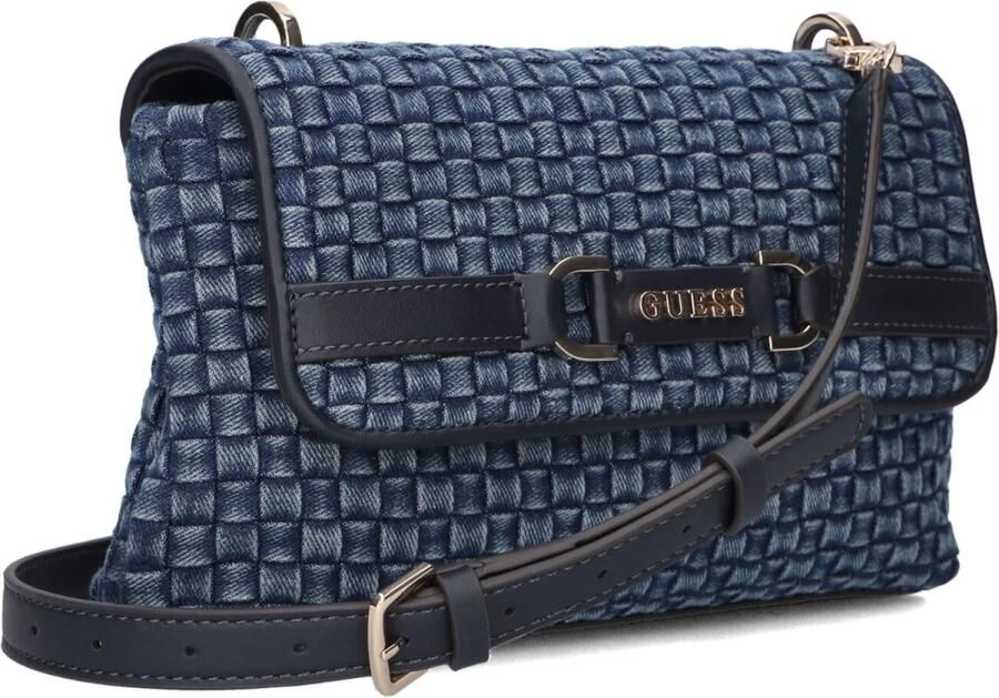 GUESS Dames Schoudertassen Majka Crossbody Flap Blauw - Foto 2