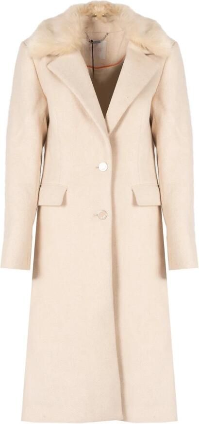 Guess Lange jas met kraag van imitatiebont model 'LAURENCE' - Foto 4