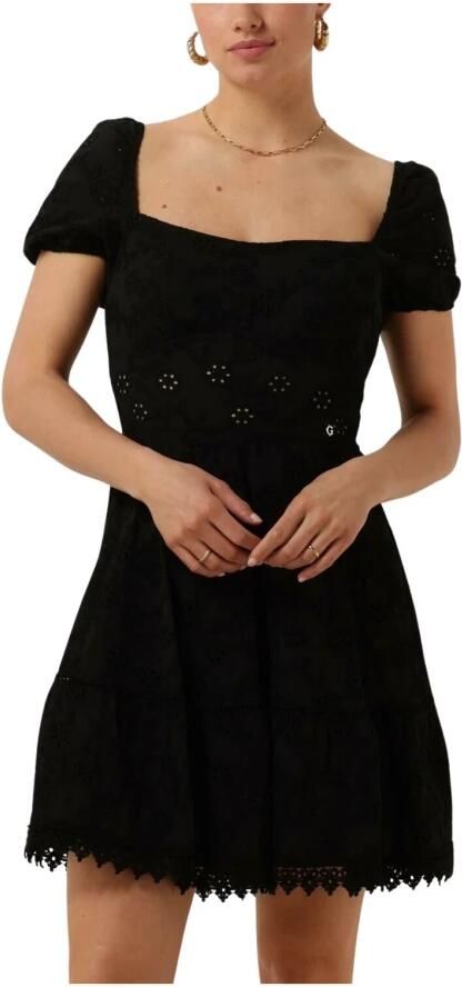 GUESS Dames Jurken Ss Clio Flare Midi Dress Zwart - Foto 3