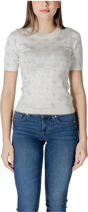 Guess Elegante korte mouw gebreide top White Dames - Foto 9