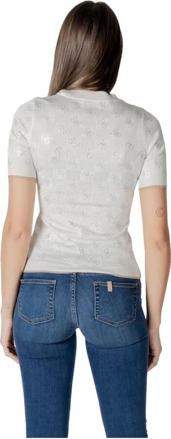 Guess Elegante korte mouw gebreide top White Dames - Foto 5