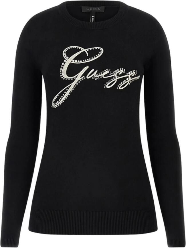 Guess Elegante veelzijdige crewneck sweater Jblk Black Dames