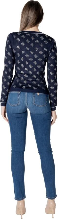 Guess Chique V-hals Gebreide Trui in Blauw Blue Dames - Foto 8