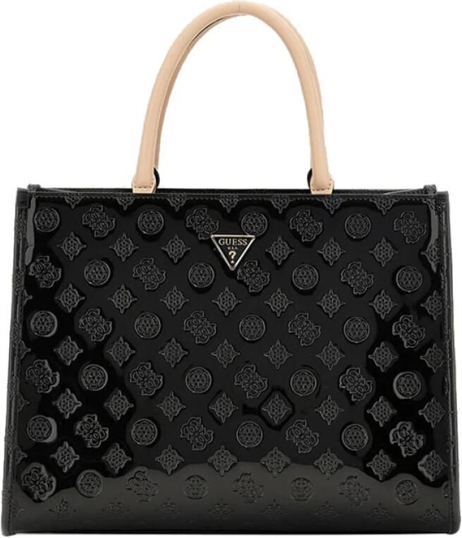Guess Elegante Zwarte Handtas met Gouden Details Black Dames - Foto 3