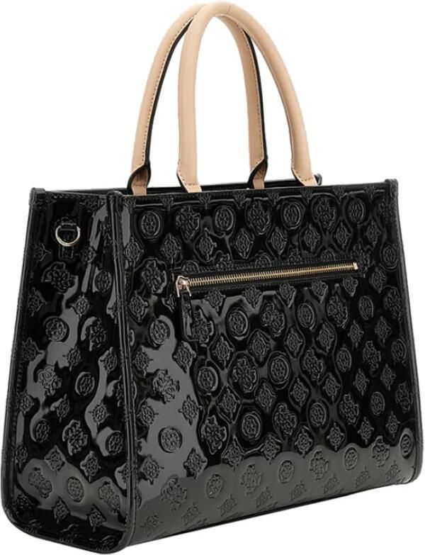 Guess Elegante Zwarte Handtas met Gouden Details Black Dames - Foto 2