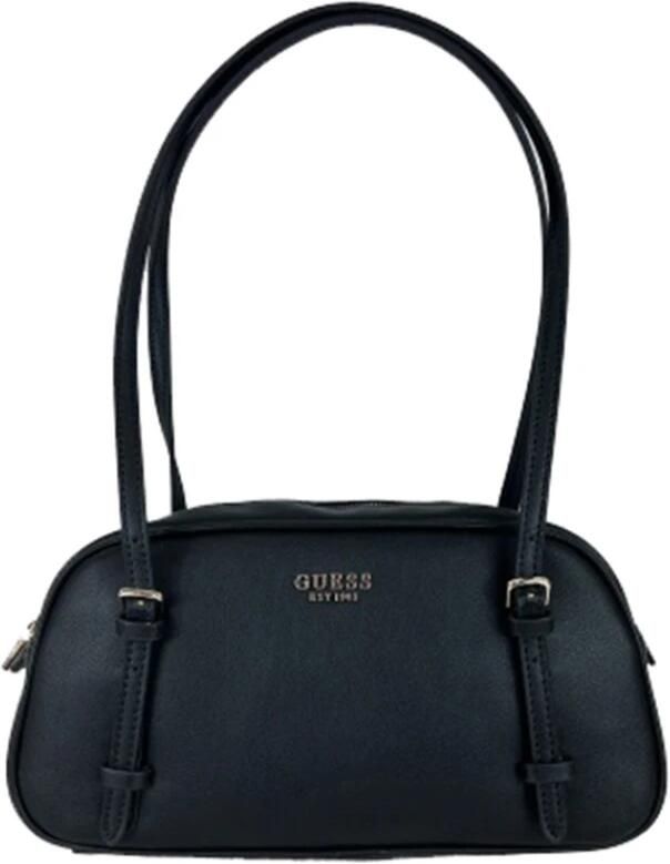 Guess Elegante zwarte handtas met metalen details Black Dames