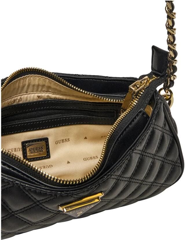 Guess Elegante zwarte schoudertas met gouden details Black Dames - Foto 4