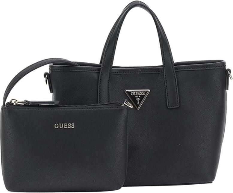 Guess Mini Latona Tassen van Imitatieleer Black Dames
