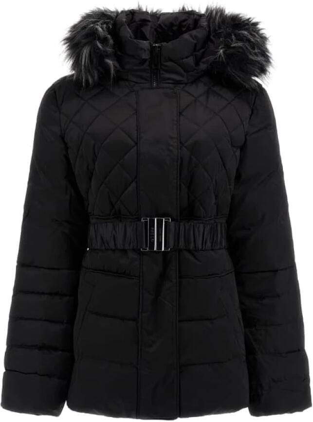 Guess Zwarte Hoodie met Rits en Knoopsluiting Black Dames - Foto 5