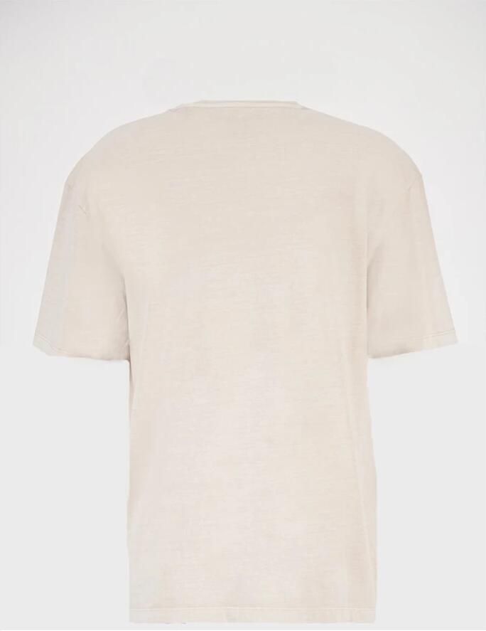 Guess Geborduurd logo katoenen T-shirt Beige Dames