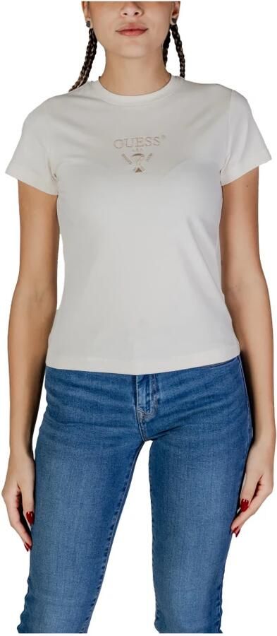 Guess Actief Katoenen T-shirt Lente Zomer Collectie Gray Dames - Foto 5