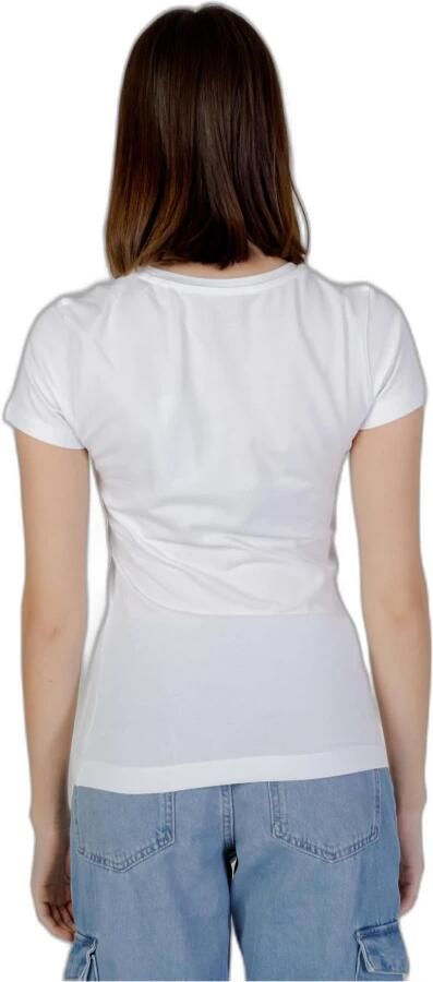 Guess Geprint T-shirt met korte mouwen en ronde hals White Dames - Foto 2