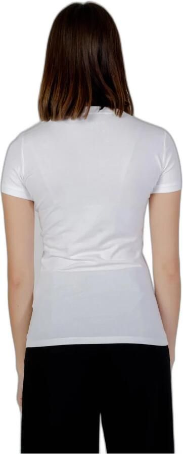 Guess Effen katoenen T-shirt Aansluitende V-hals White Heren - Foto 5