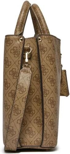 Guess Beige Multilogo Saffiano Print Handtas Schoudertas Beige Dames - Foto 5