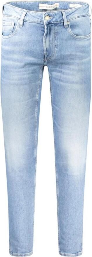 Guess Lichtblauwe Skinny Jeans met Gewassen Effect Blue Heren - Foto 8