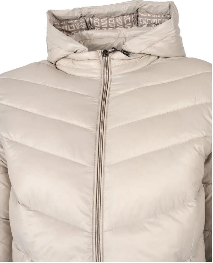 Guess Licht gewatteerd jack met afneembare capuchon waterafstotend