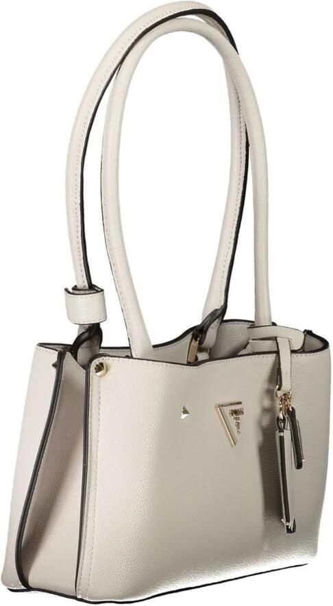 Guess Grijze Gestructureerde Polyethyleen Handtas voor Vrouwen Gray Dames - Foto 3