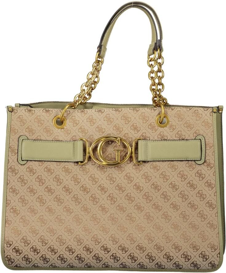 Guess Groene Polyester Handtas met Schouderhengsels en Binnenzak Green Dames - Foto 3