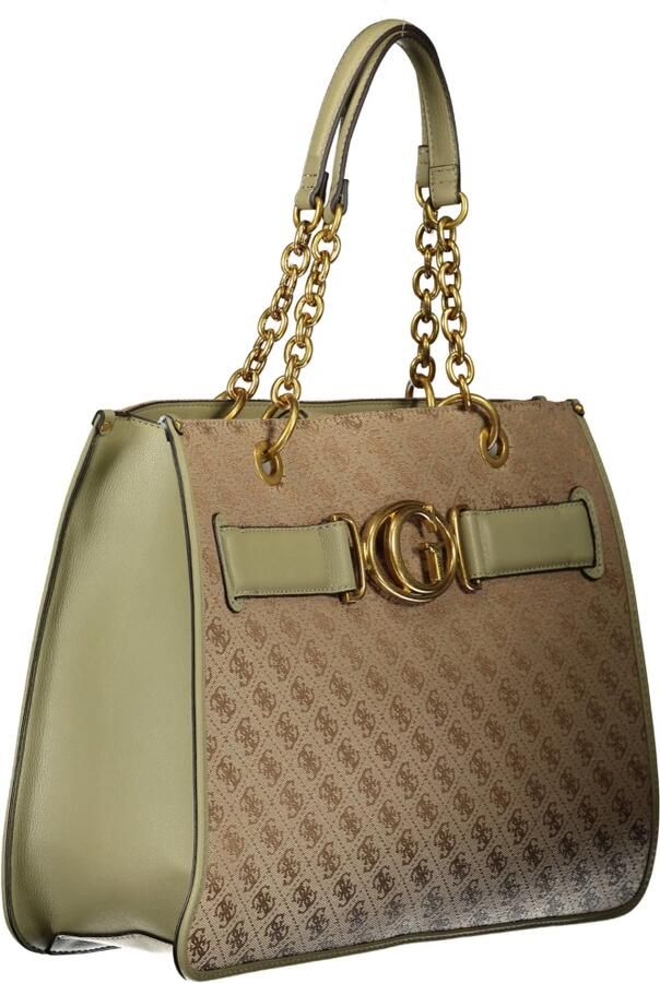 Guess Groene Polyester Handtas met Schouderhengsels en Binnenzak Green Dames - Foto 2