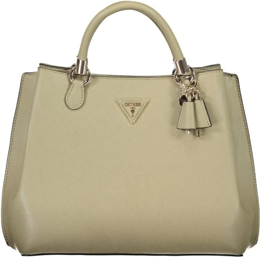 Guess Groene Polyethyleen Handtas met Verstelbare Band en Meerdere Compartimenten Green Dames