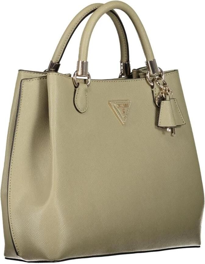 Guess Groene Polyethyleen Handtas met Verstelbare Band en Meerdere Compartimenten Green Dames - Foto 3