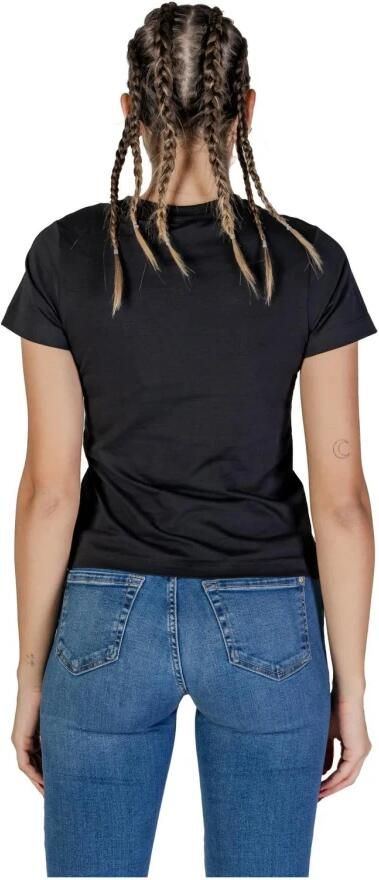 Guess Zwarte Katoenen Dames T-Shirt Lente Zomer Black Dames